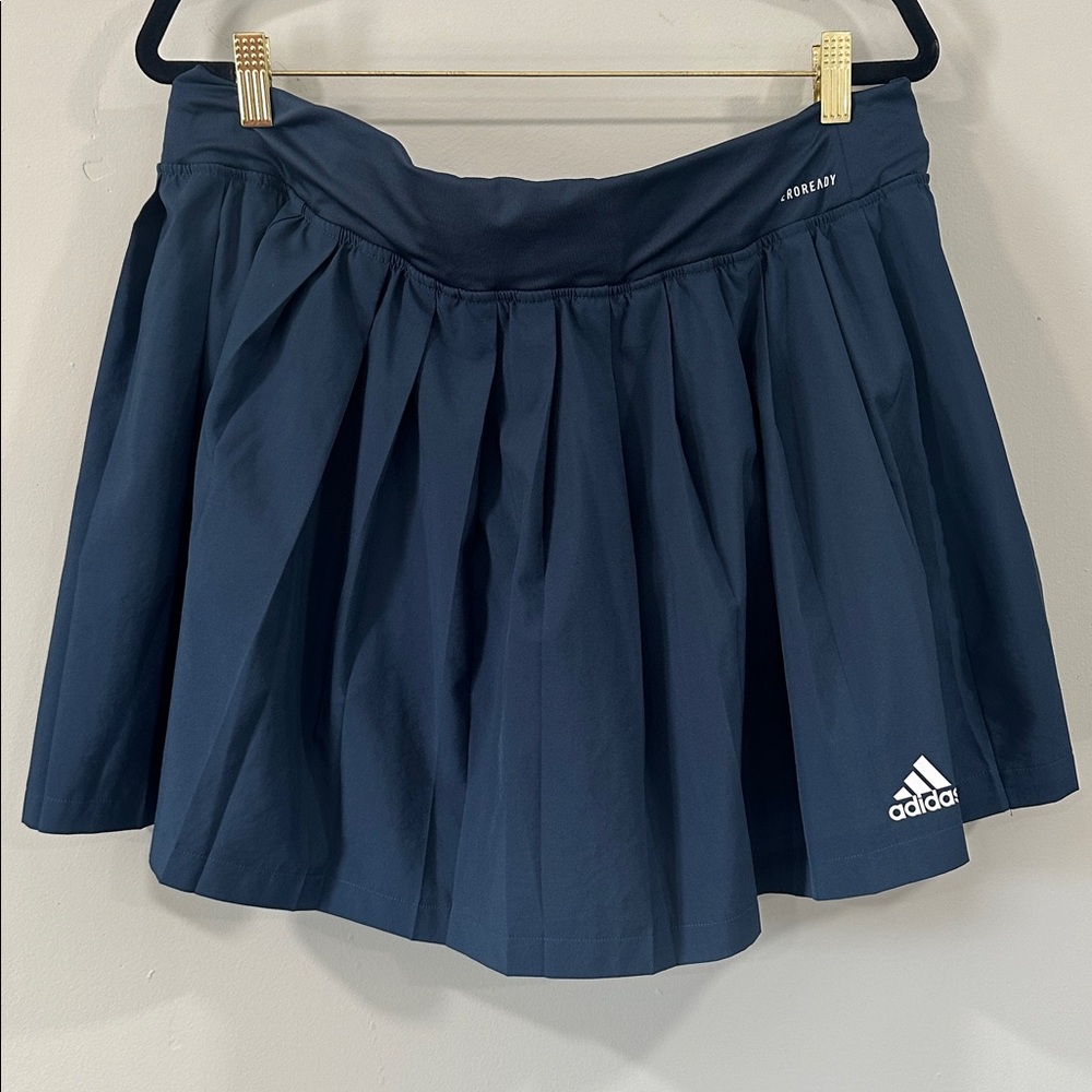 Adidas AEROREADY Skirt Women's XS Tennis Golf Athletic Blue Pleated Preppy‎